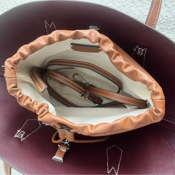 Zara Basket Bag - Dark Tan - Picture 3 of 6